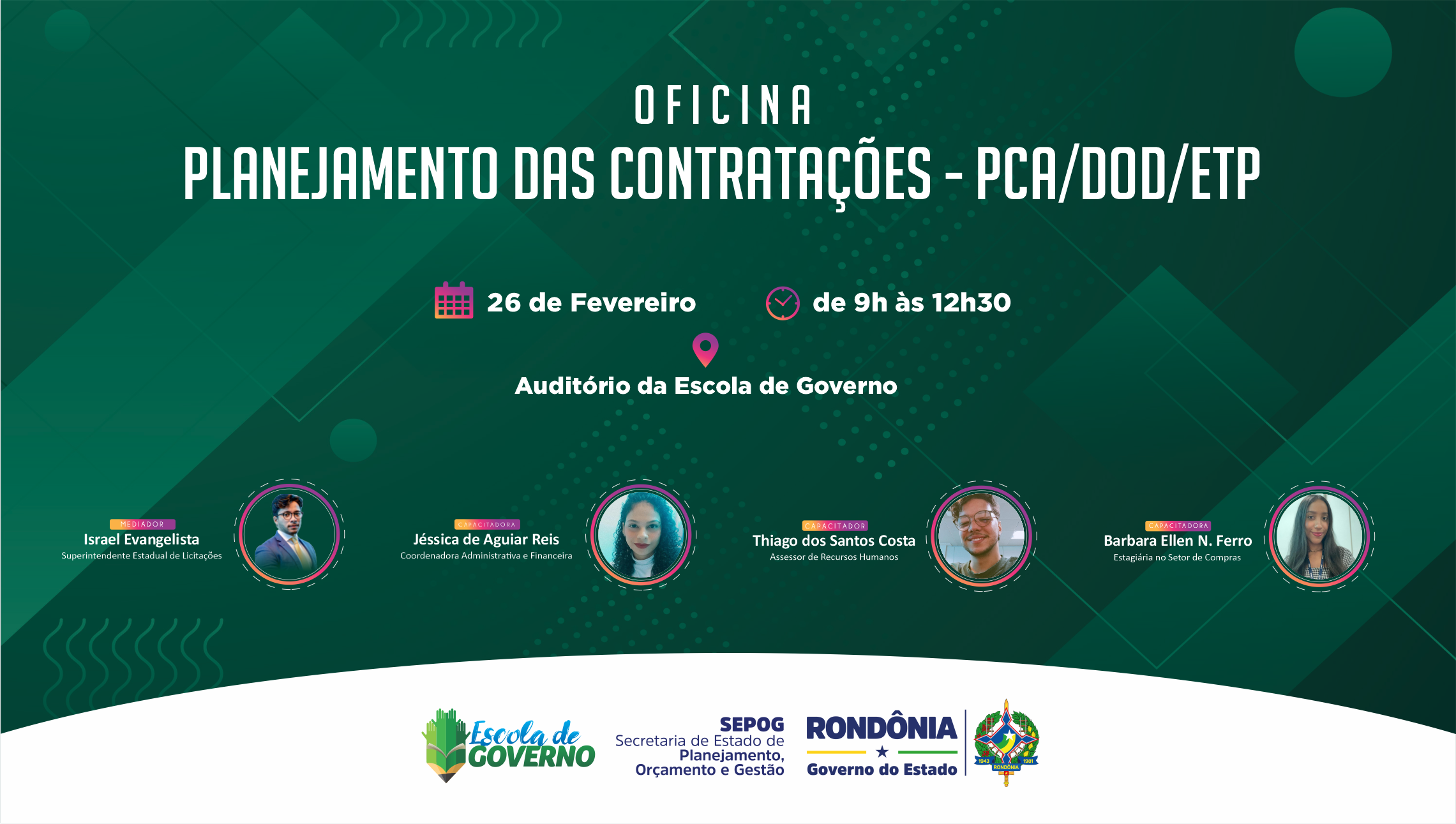 Curso OFICINA - PLANEJAMENTO DAS CONTRATAÇÕES, PCA/DOD/ETP
