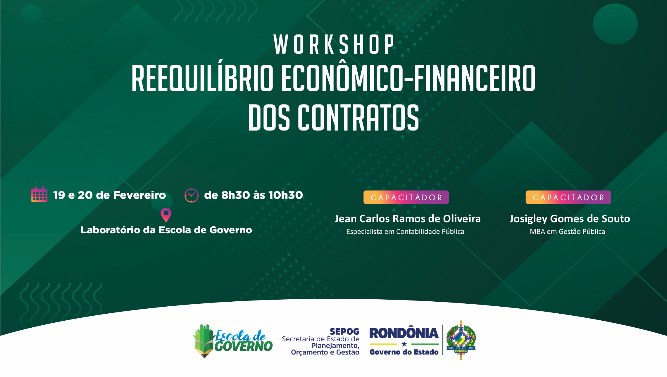 Curso Workshop - Reequilíbrio Econômico-Financeiro dos Contratos